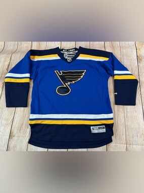 St. Louis Blues Hockey Jersey 2014 Youth Size L/XL Blue Reebok NHL